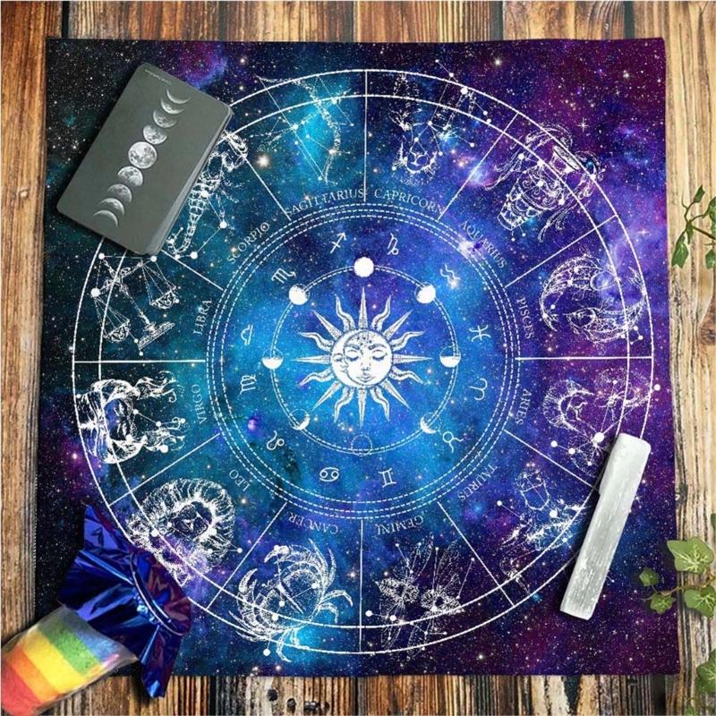 Square Flannelette Tarots Cloth Board Game Pad Astrological Pad Table Cover
