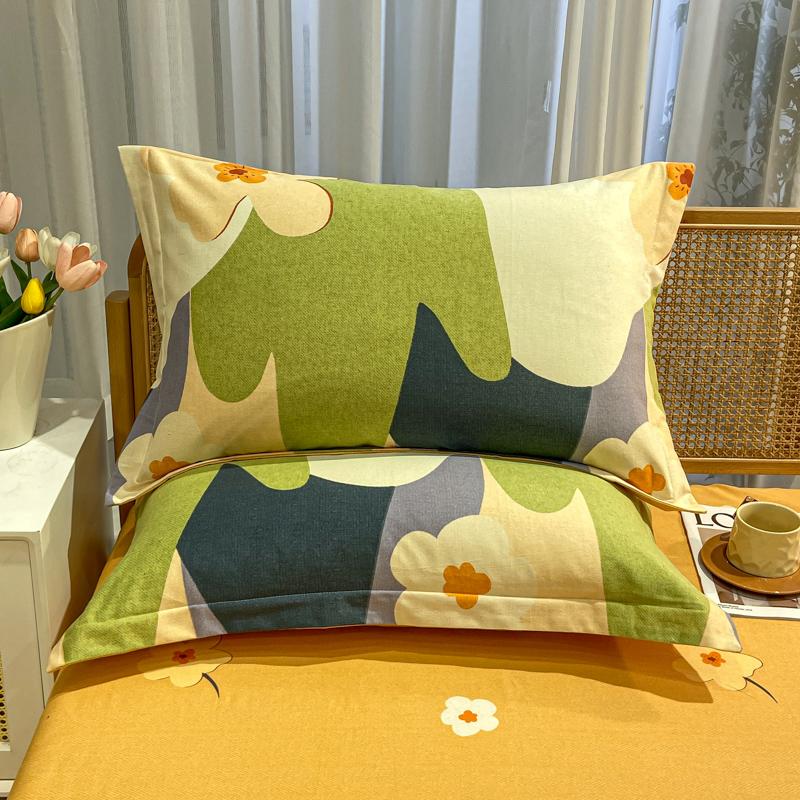2pcs Printed Pillows Cover 100% Cotton Pillowslip capa de almofada Rectangle Pillowcase 48x74cm Cushion Covers Home Pillow Cases