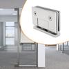 Glass Door Hinge Bathroom Gate Clamp Stainless Steel 90 Degree Positioning, Functional Cabinet