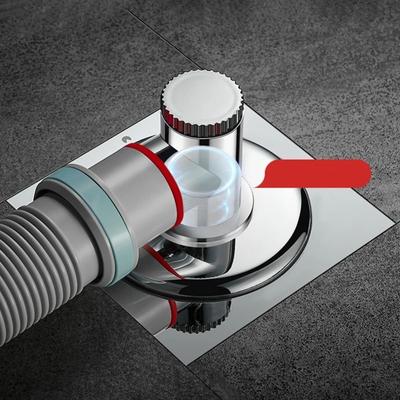 Tee Joint Floor Drain Adapter Insect-proof Anti-odor Sealing Ring Adapter Drain Filter Anti-overflow Floor Drain Joint