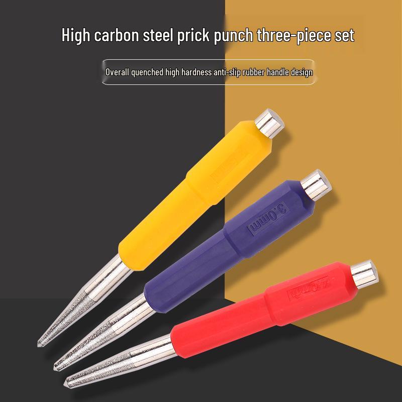 Pro-Grade Centering & Rounding Punch with Alloy Chisel Head for Machinists and Drilling