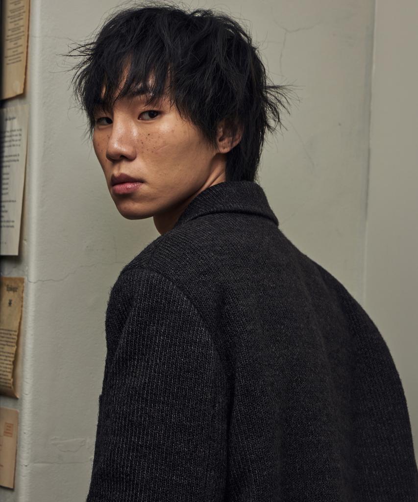 Eyeunderstand Knit Single Jacket (Brown)
