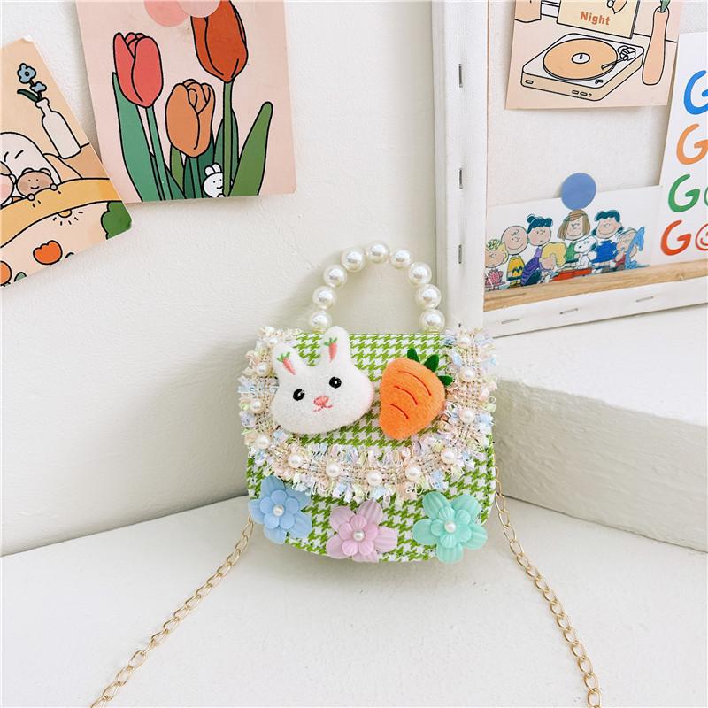 

Youthful And Fun Pearl Handbag For Kids Available In Multiple Colors For All Occasions Green