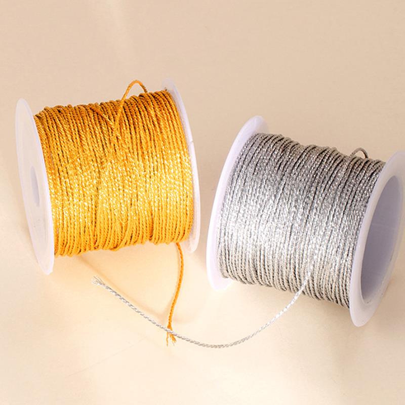 3/6/9/12/15 Strands Gold Silver Macrame Cord Rope String For Sewing DIY Macrame Rope String For Sewing And Crafts Thread Twine