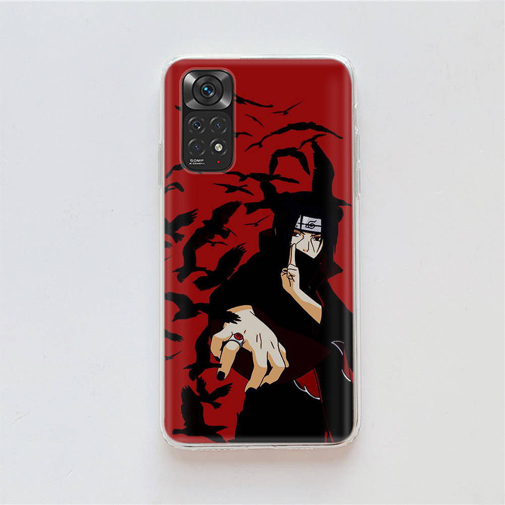 DT19 Naruto Itachi Case for Samsung A04 A14 A23 A34 A54 M23 M33 M52 M53 Realme 10 9 C30S C35 C55 VIVO Y02S Y21 Y33S Y51 X80 Pro Clear Cover