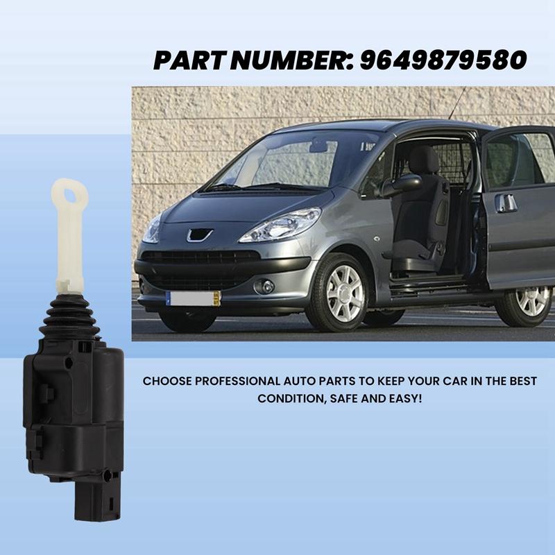 Car Central Locking Actuator 6615.36 9649879580 For Peugeot 1007 1.4 1.6 2005-2025 661536 Driver Side Door Lock Actuator