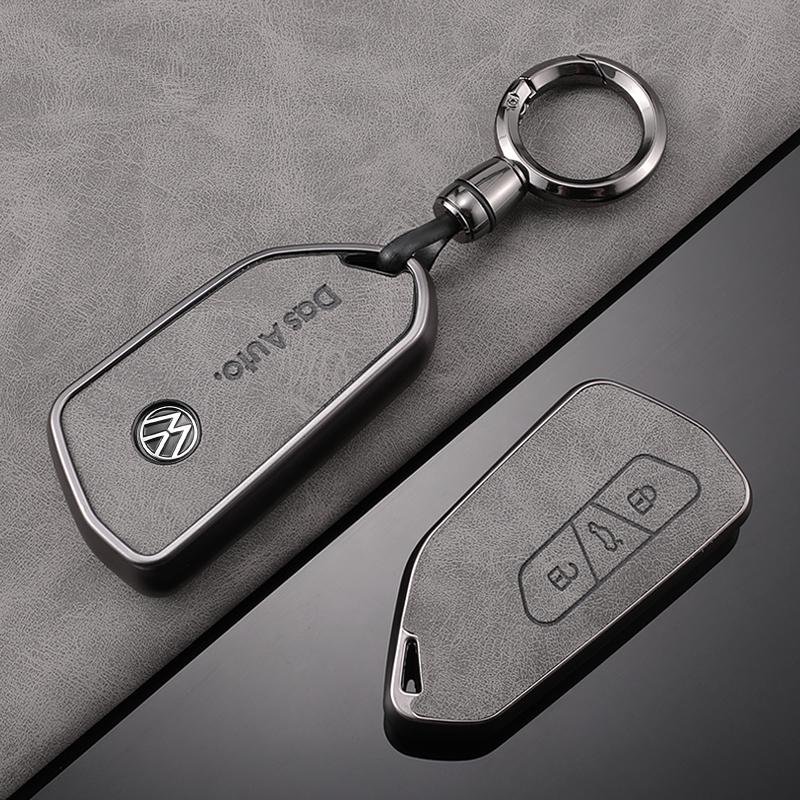 TPU Leather Car Remote Key Case Fob Cover Holder Shell For VW Volkswagen Golf 8 ID.3 ID.4 MK4 MK8 2022 2021 GTI R Accessories