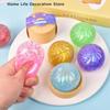 12Pcs Simulation Flash Dumpling Pressure Ball Slow Rebound Soft Pinch Decompression Office Home Decor Kids Adult Birthday Gifts