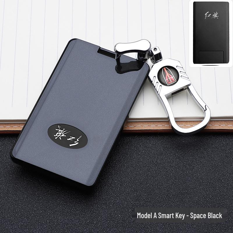 Hongqi Key Case: Stylish, Atmospheric Car Key Holder with Buckle Remote Shell & Personalized Decoration.