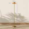 LED Floor Lamp Living Room, Floor Light with 3000K Warm Light, Foot Switch, 25 X 25 X 134 Cm, Brass