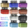30/60Pcs Team Appreciation Present Bag Nonwoven Waterproof Gift Bag with Handles 10 Colors Gift Packaging Handbags for Festivals