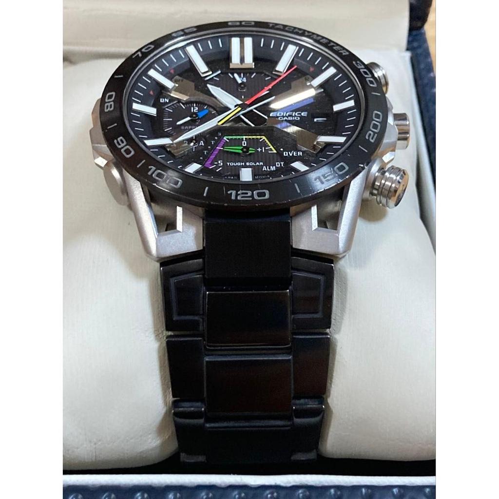 Used [Obon Limited Sale!] Rare! Good Condition! CASIO EDIFICE Sospensione Solar EQB-2000YDC-1AJF