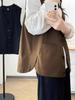 Plus Size Women's Slimming Vest Jacket 2026 - Trendy Casual Layering Shoulder Cape Outerwear for Workwear