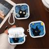 Cartoon Cat Clear Earphone Cases Cover With Hook Case For Samsung Galaxy Buds 4Pro 4 Pro 3 FE 3Pro 2 2Pro Live