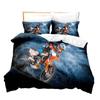 Car Truck Printing Three-Piece Sheet Quilt Cover 3D Digital Motorcycle Train Kit
