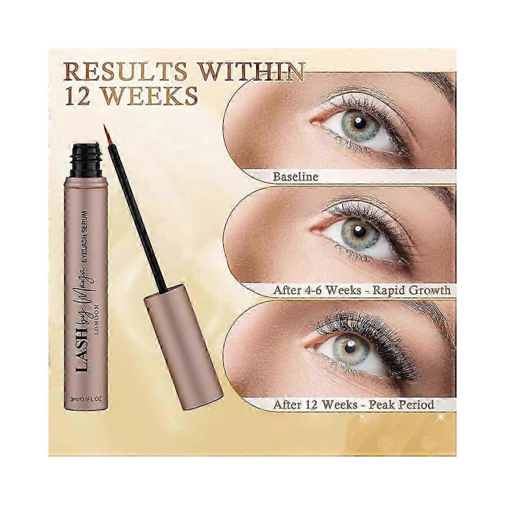 3X 3ml Eyelash Growth Serum Lengthen Thicken Volumize Eyelashes Curl Eyebrows Gentle And Effective Non-irritating Sensitive Skin