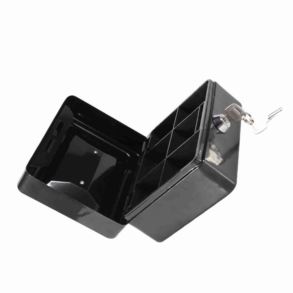 1Pc Mini Portable Iron Petty Lockable Cash Money Coin Safe Security Box Household New