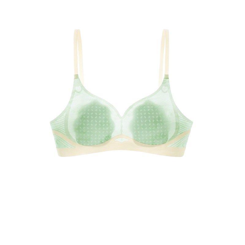 11A antibacterial cool sense text petal cup seamless deep U beautiful back jelly strip soft support ultra-thin