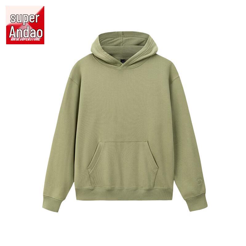 Anta Men s Cotton-Blend Hooded Pullover Sweatshirt 5XL