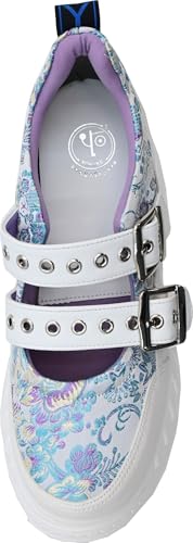 Platform belted sneakers