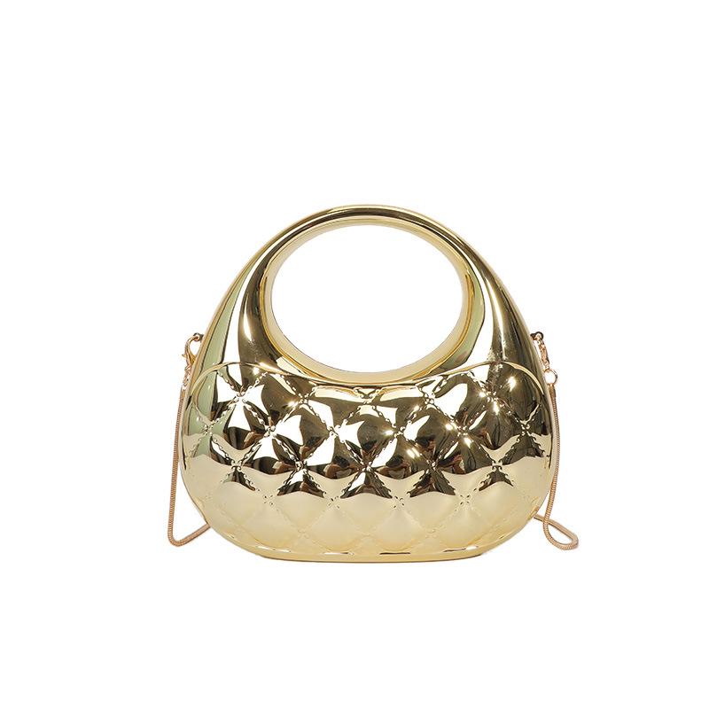 Candy color cloud acrylic bag women's 2025 new European and American fashion rhombic and versatile chain dinner bag