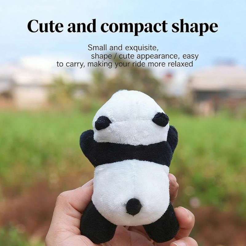 Adorable Cartoon Panda Bike Handlebars Accessory with Multiple Mounting Option Panda Handlebars Charm for Cycling Fun