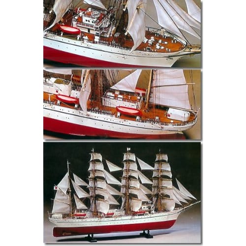 Woody Joe 1/80 Nippon Maru Large Wooden Sailing Ship Model Assembly Kit