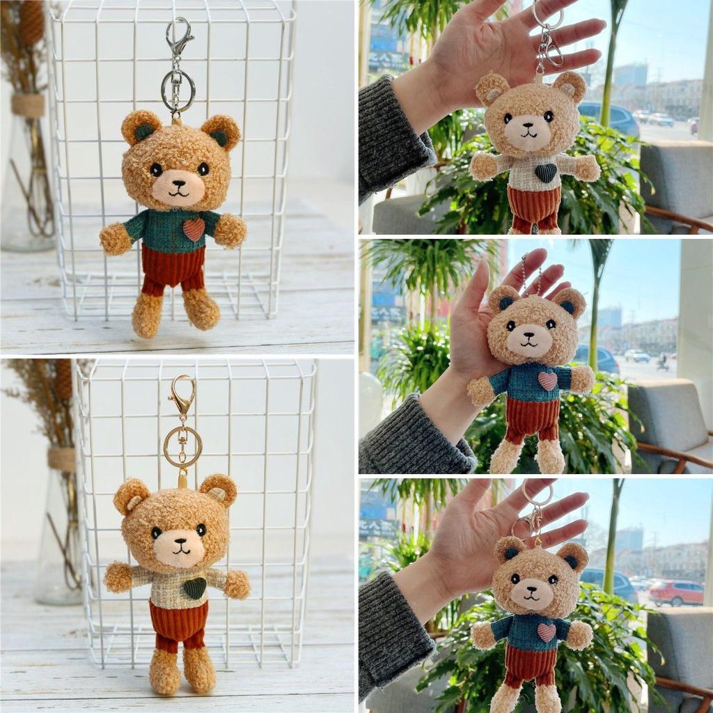 Love Teddy Bear Plush Pendant Adorable Mini Toy Keychain For Birthday Valentine's Day And More!