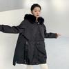 KAISER Women's Hooded Fox Fur & Rabbit Lined Winter Parka