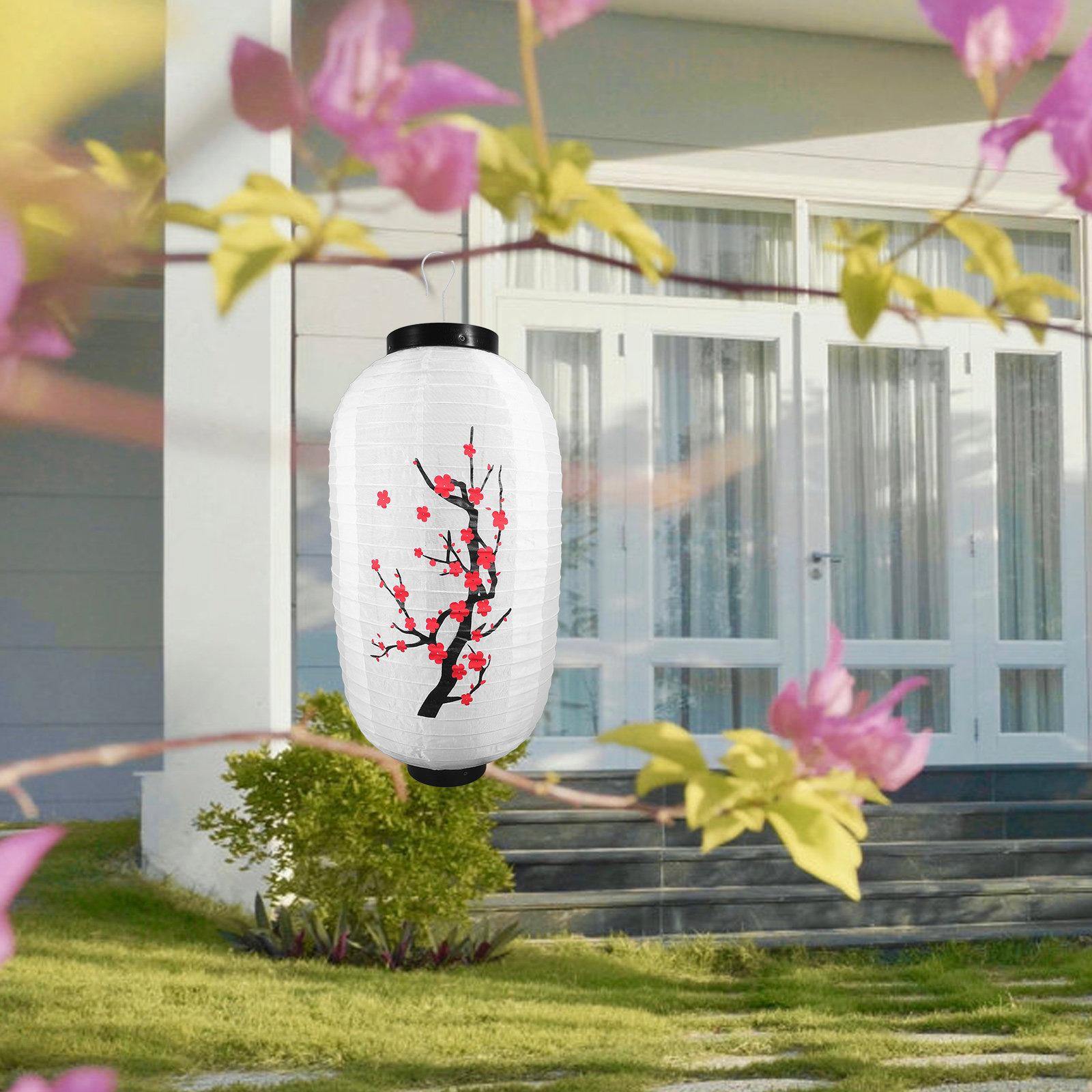 

Traditional Japanese Plum Lantern Finely Processed Iron Frame Waterproof Outdoor Decorative Hanging Lantern for Restaurant Mall other