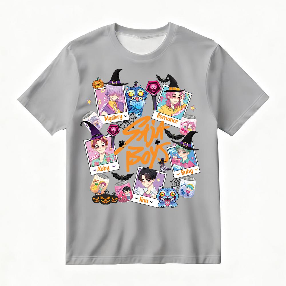 

Women s Summer KPop Demon Hunters Graphic Tee Vibrant Cartoon Character Prints for Street Party Daily Trendy Outfits 6XL