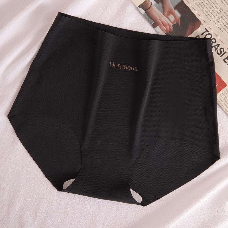 Women's Seamless High-Waisted Ice Silk Yoga Briefs