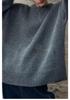 Women's 100% Pure Wool Round Neck Thick Warm Loose Pullover Sweater - Long Sleeve, Autumn Winter Base Layer