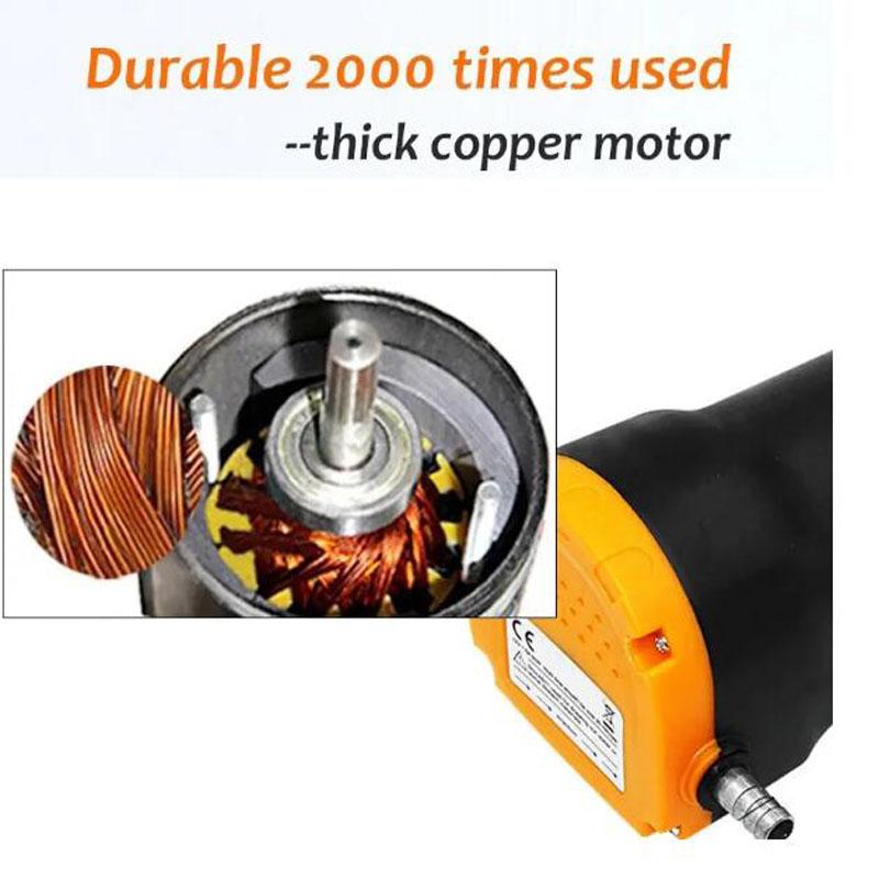Car Engine Oil Pump 12V Electric Diesel Fluid Sump Extractor Scavenge Fuel Transfer Suction Boat Motorbike Electric Oil Pump 60W