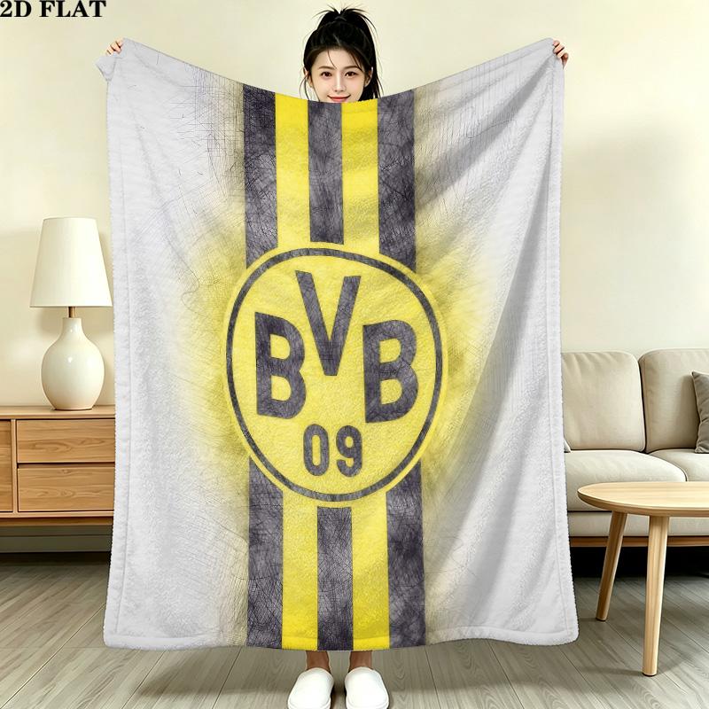 BVB 09 Flanelldecke, Hohe Qualität, Bequem für alle Jahreszeiten, Heimdekoration, Wärme und Komfort