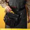 Belt Tool Pouch with Belt Oxford Cloth Small Pocket Waist Tool Bag Electrical Tool Organizer Pouch for Electrician