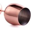 Glasses, Shatter Proof Copper Coated Unbreakable Wine Glass Goblets,Premium Gift for Men and Women, Party Supplies - 350 Ml Set of 2 Pcs