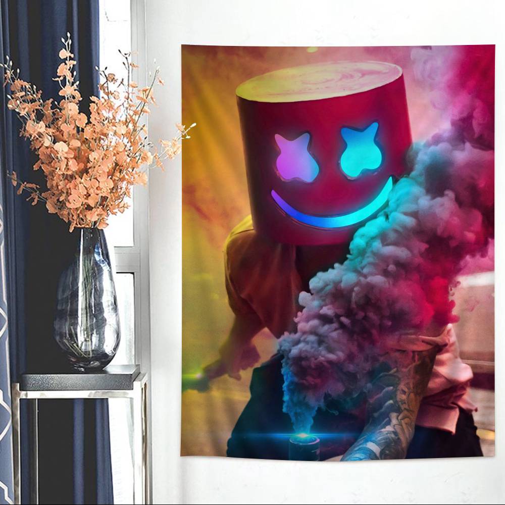 DJ MMarshmello Cartoon Tapestry Wall Hanging Decoration Household Home Decor