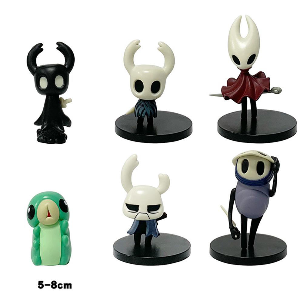 6Pcs Hollow Knight Action Figures Models For Statue Collectible Ornaments Gifts