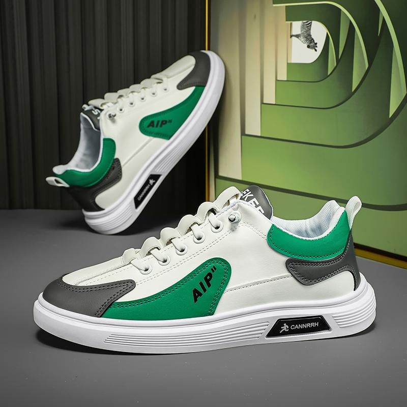 2025 Spring and Autumn New Men's Shoes Leather Low Cut Fashion Fashion Running Sports Men's Casual Fashion Shoes