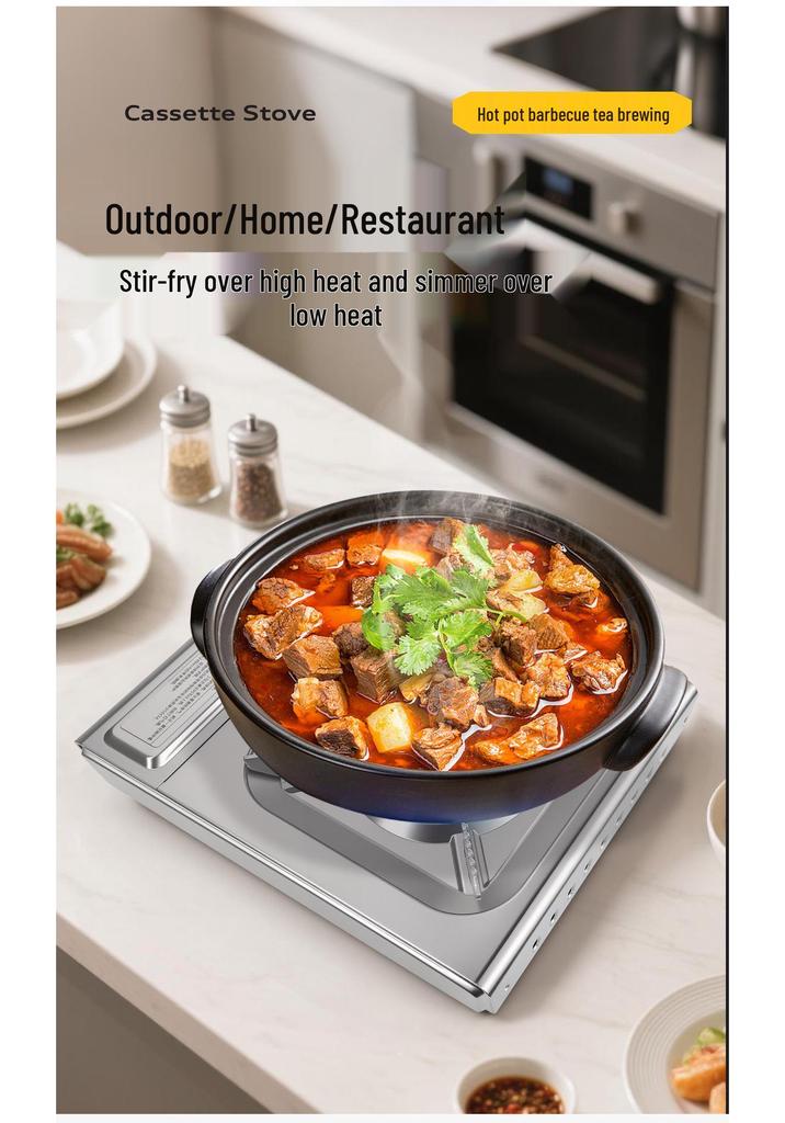 Portable Outdoor Gas Stove for Camping & Tea Brewing