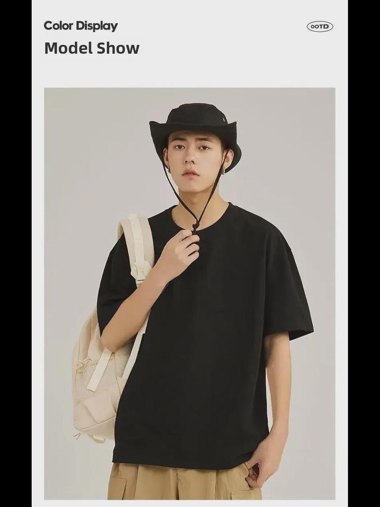 Camiseta unisex blanca de algodón puro de 230 g con hombros caídos