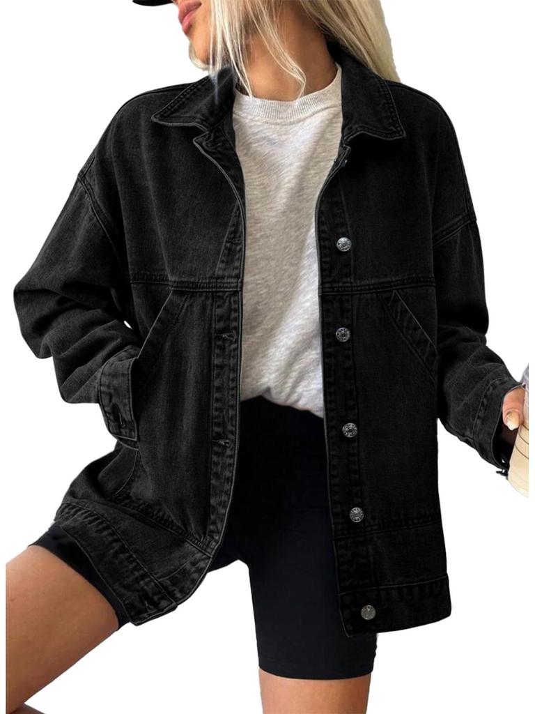 Europäische/Amerikanische Mode Damen Lockere Jeansjacke - Vielseitig für Frühling/Herbst