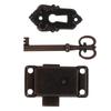 2Sets Vintage Lock with Key Cupboard Locks Retro Decorative Furniture Locks for Wooden Boxes Toolboxes Drawers Cabinets