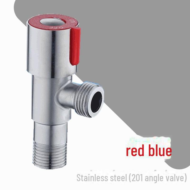 304 Stainless Steel Triangle Valve, One Inlet Two Outlet Water Heater Switch, Three-Way Toilet Stop Valve