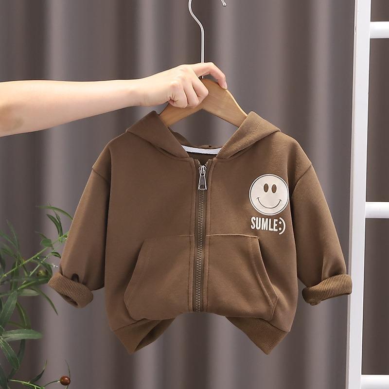 

Весна и осень Новая детская модная универсальная куртка 80cm коричневый