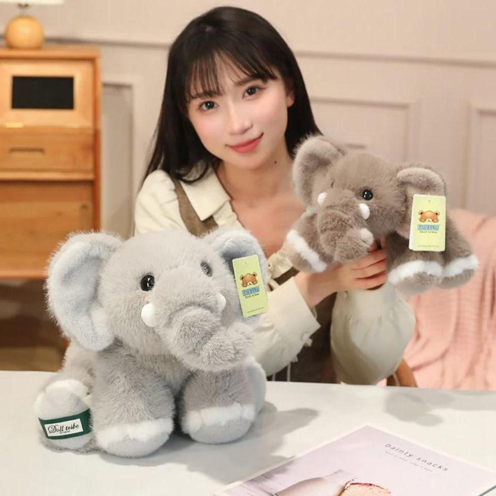 Stuffed Animals Stuffed Elephant Toy Back Cushion Elephant Doll Elephant Plush Doll Kids Toy