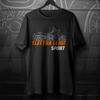 Schwarzes Herren- und Damen-T-Shirt Für Harley-Davidson Electra Glide Sport FLHS 1977-1993- Motorrad