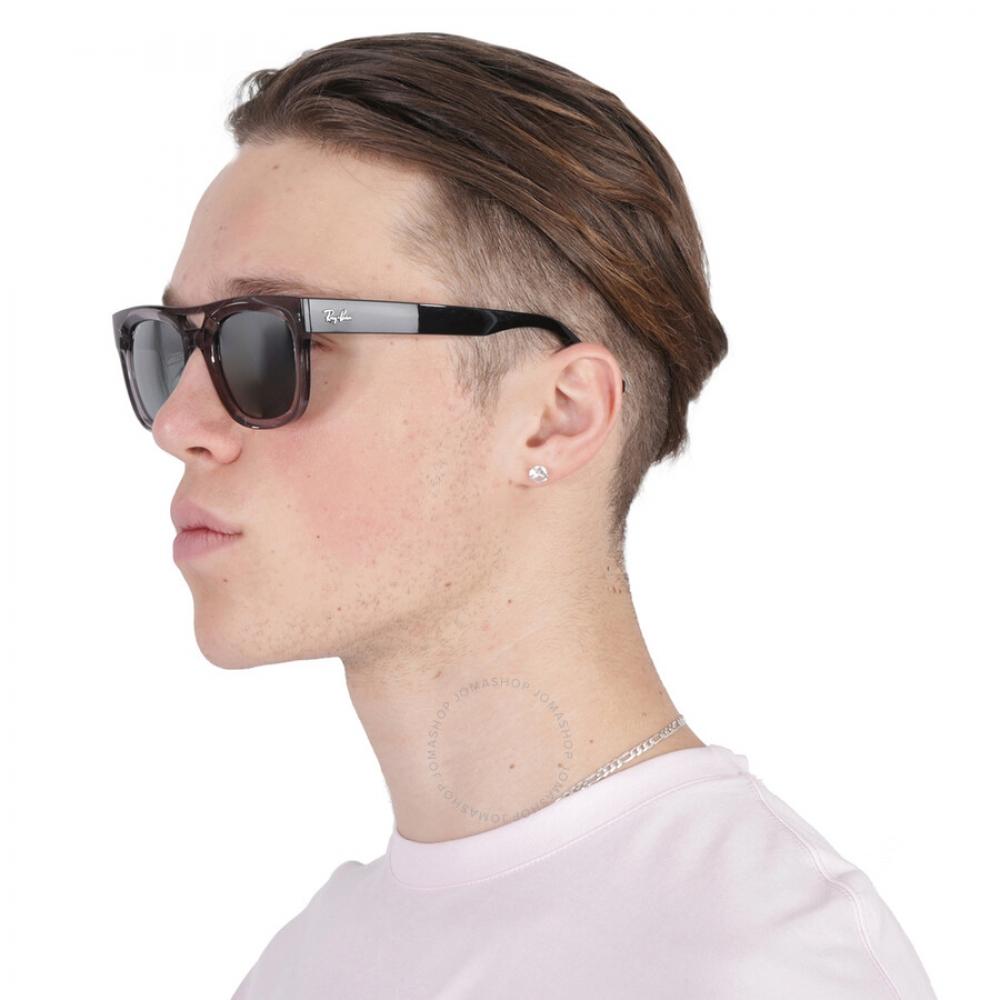 Ray Ban Phil Bio Based Polarized Grey Gradient Mirror Square Unisex Sunglasses Rb4426 672582 54