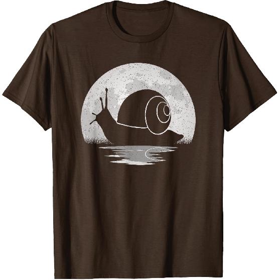 Snail Moon Vintage Snail Lover Men Women Kids T-Shirt